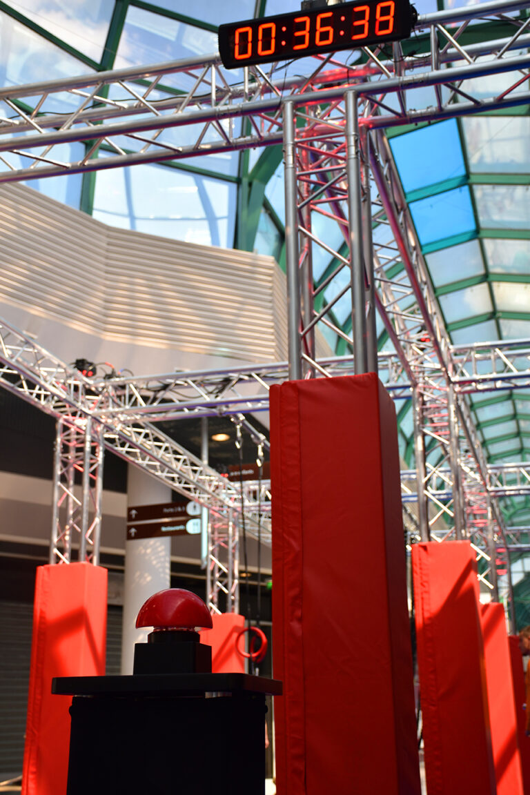 Parcours ninja Ninj’Aventure installé en centre commercial